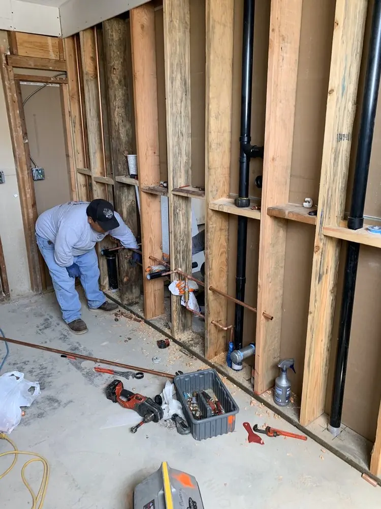 Commercial rough-in plumbing for Water Heater Replacement in Palisades Estates